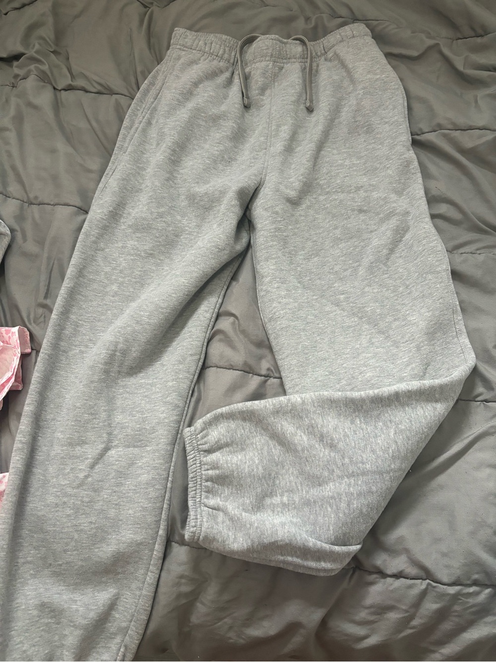 Athletic Works Light Gray Pull-On Jogger Sweatpants